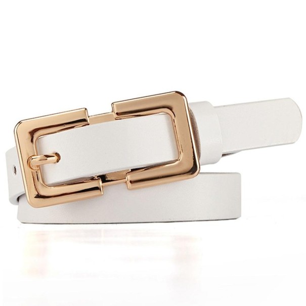 Cintura in pelle da donna L240 bianco