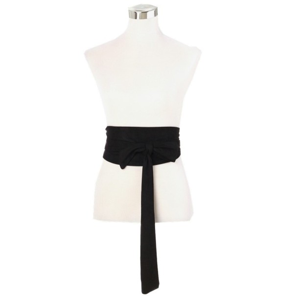 Cintura in suede da donna nero