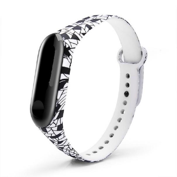 Cinturino in silicone per Xiaomi Mi Band 5 / 6 con motivo T851 6