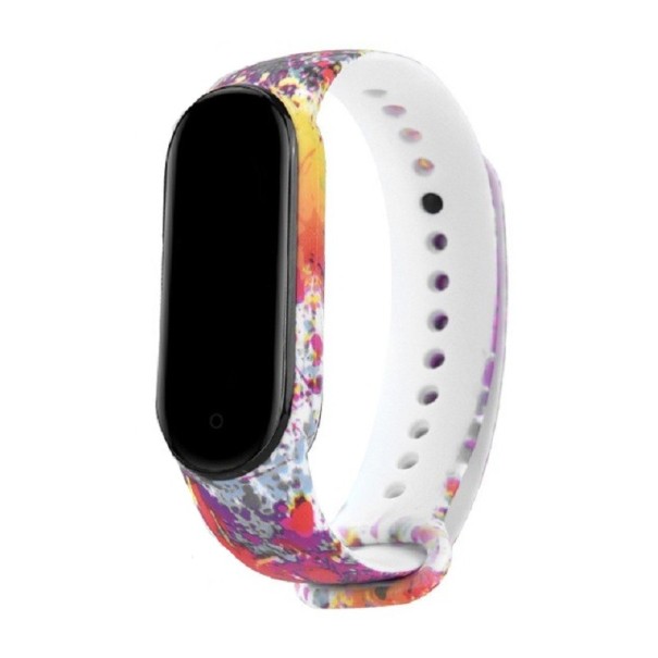 Cinturino in silicone per Xiaomi Mi Band 5 / 6 con motivo T853 3