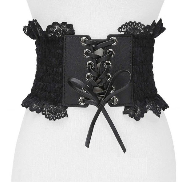 Cinturón corsé de mujer C1017 negro 15 cm
