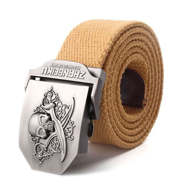 Cinturón de hombre con calavera L367 150 cm 2