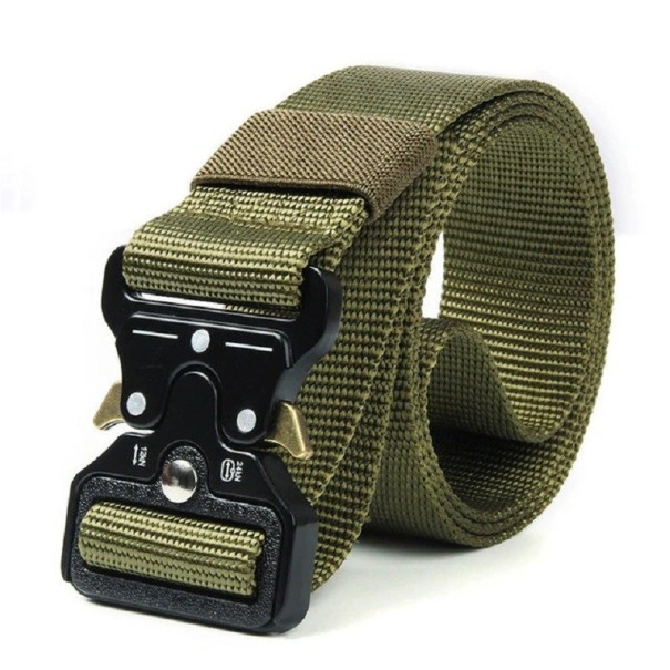 Cinturón de hombre L252 verde militar 2