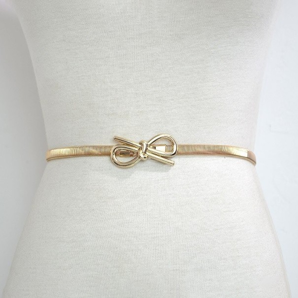 Cinturón de metal para mujer L134 dorado 3