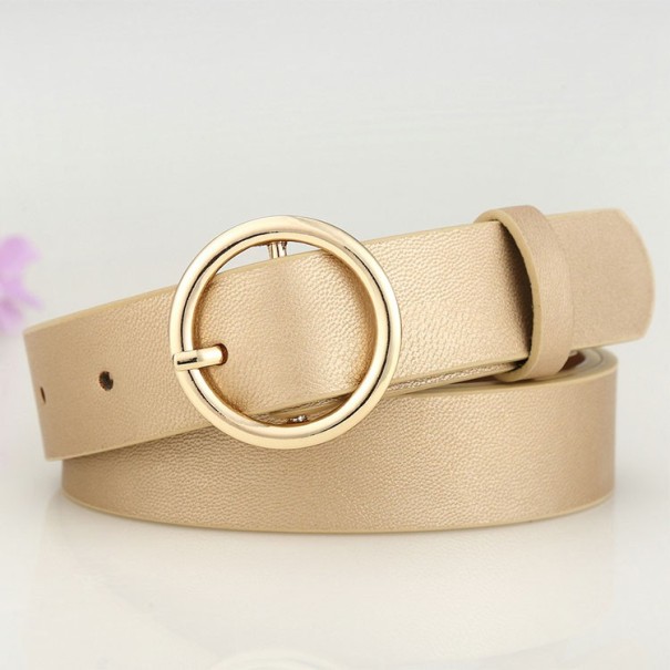Cinturón de mujer con hebilla dorada J3127 dorado