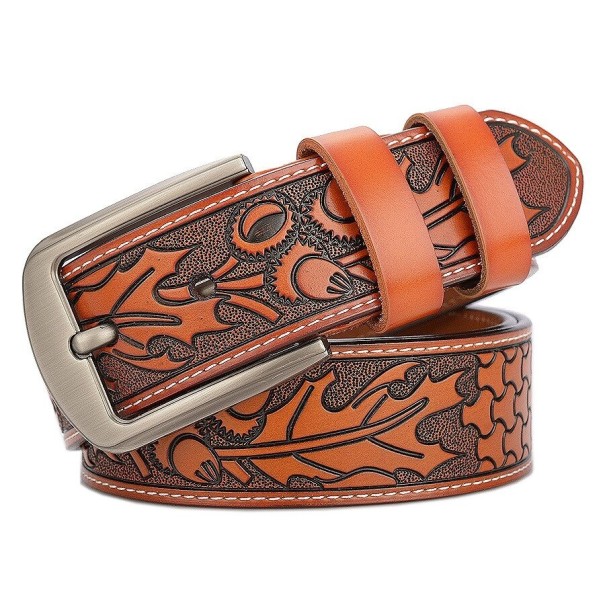 Cinturón de piel para hombre L321 105 cm 9