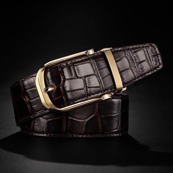 Cinturón de piel para hombre L418 115 cm 1