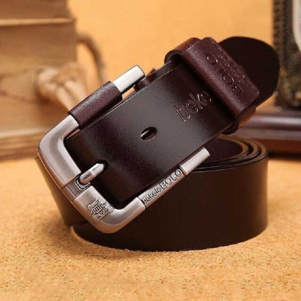 Cinturón de piel para hombre L425 125 cm 2