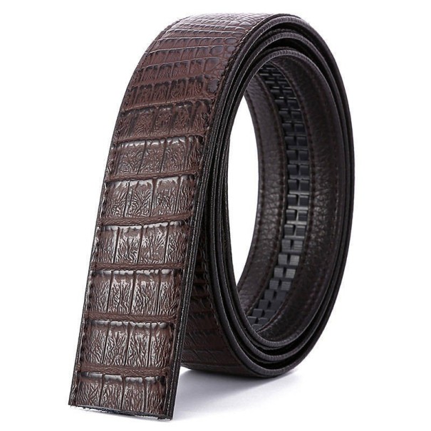 Cinturón de piel para hombre sin hebilla L496 120 cm 3