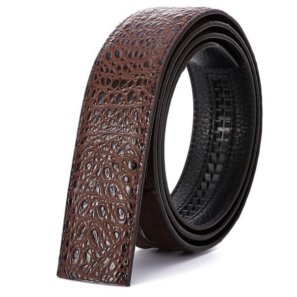 Cinturón de piel para hombre sin hebilla L496 115 cm 4