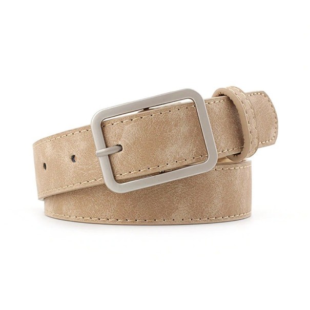 Cinturón de piel para mujer A2533 beige