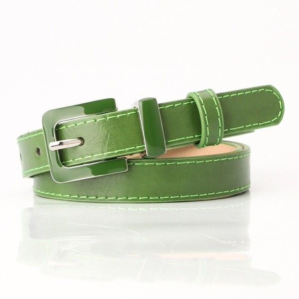 Cinturón de piel para mujer L210 verde