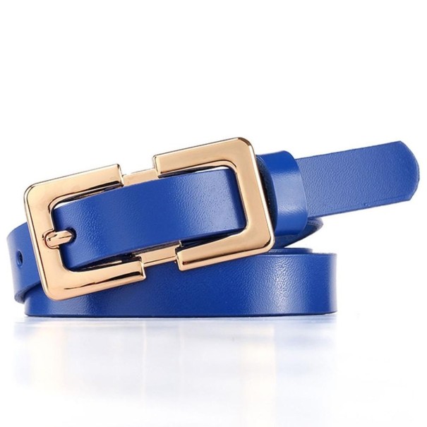 Cinturón de piel para mujer L240 azul