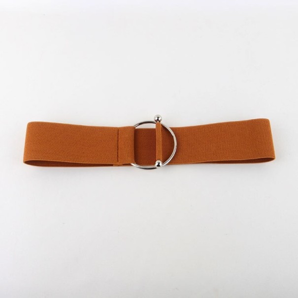 Cinturón elástico de mujer A2526 marrón claro 80 cm
