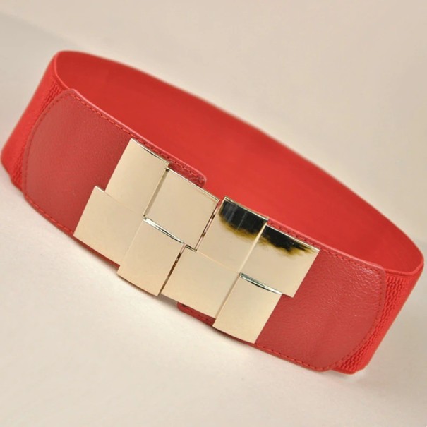 Cinturón elástico de mujer A2542 rojo