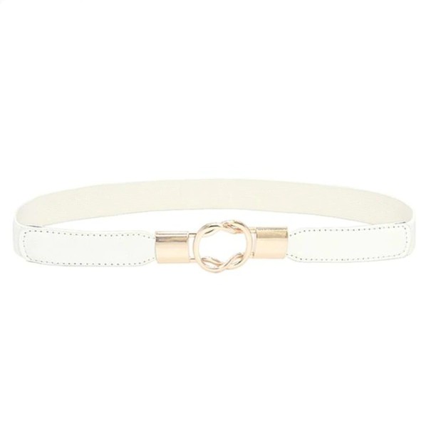 Cinturón elástico de mujer L182 blanco