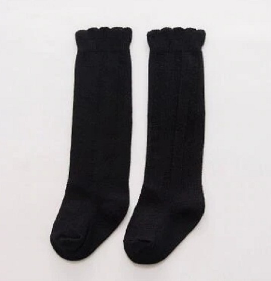 Ciorapii colorati ai fetelor negru 4-6 ani