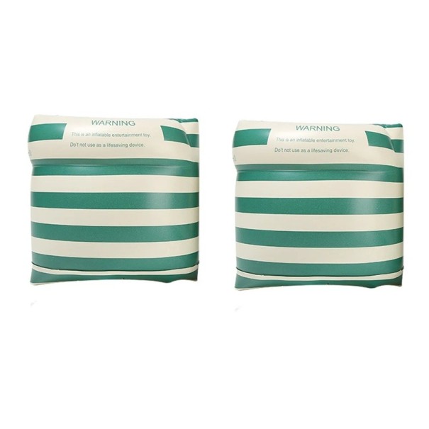 Círculo de natação infantil PVC 17 x 18 cm Flutuador inflável para crianças e adultos Tubo de natação boia brinquedos aquáticos e pulseiras de natação verde