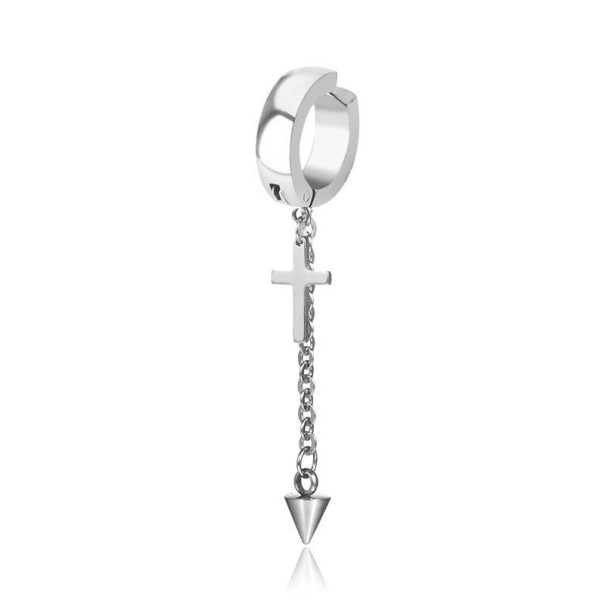 Cirkeloorbellen met hanger G652 zilver 1
