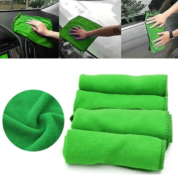 Čistiace utierky na auto 10 ks zelená