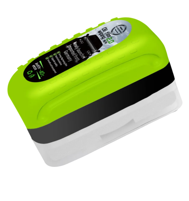 Čistič olejového filmu na autoskla hydrofobní ochrana proti dešti a mlze 150 ml zelený čistič čelního skla a stěračů 1