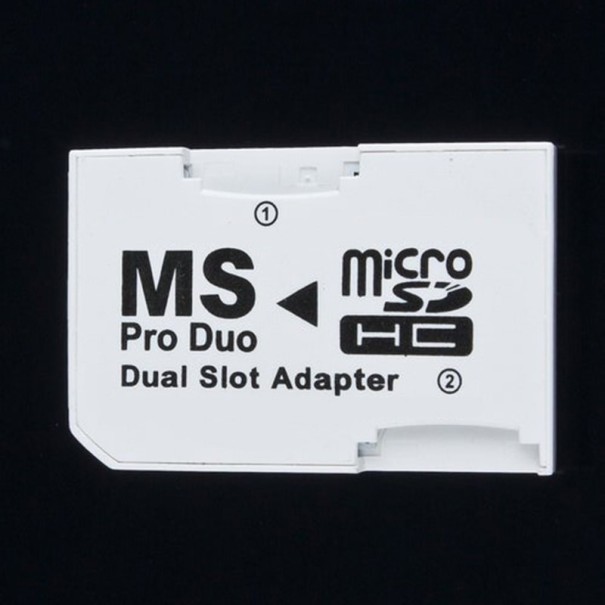Čítačka pamäťových kariet MS Pro Duo na 2x Micro SDHC 1