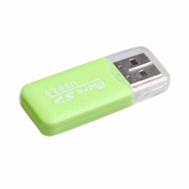 Cititor de carduri de memorie USB Micro SD K889 verde