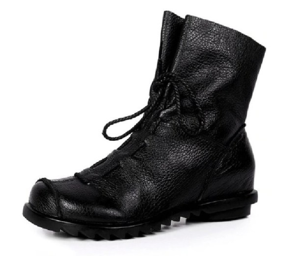 Cizme de iarnă din piele pentru femei negru 39