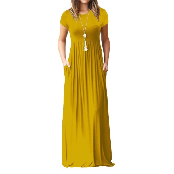 Claire langes Kleid gelb XL