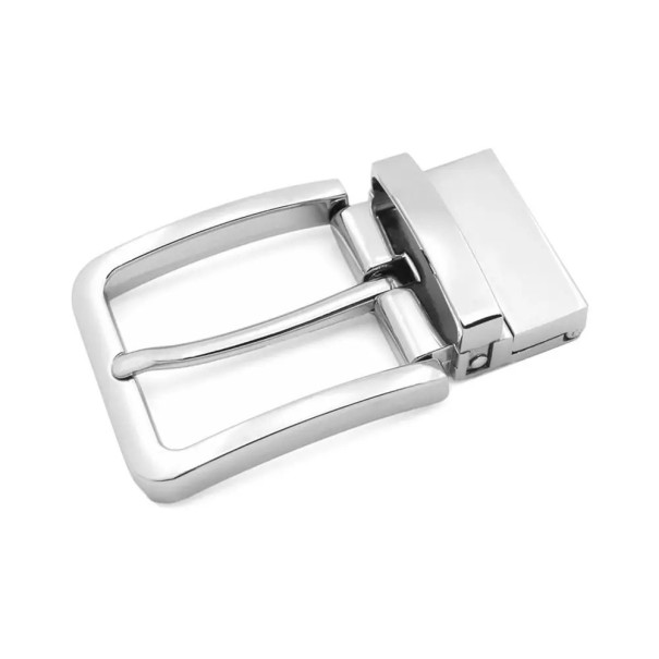 Classic Belt Buckle with One Prong Width 35 mm Metal Buckle Made of Zinc Alloy Replaceable Belt Buckle Universal Style DIY Accessories silver