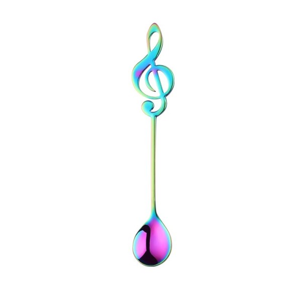 Clave de sol de cuchara arcoíris S Clave de sol de cuchara arcoíris S