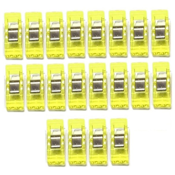 Clavijas de fijación 20 uds. amarillo