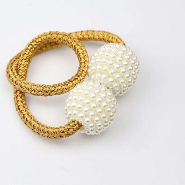 Clip de cortina decorativo amarillo