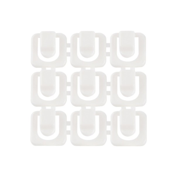 Clip de fixation de câble 18 pcs blanc
