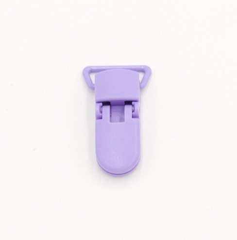 Clip en plastique pour tétine - 5 pièces violet