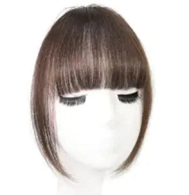 Clip in frange marron