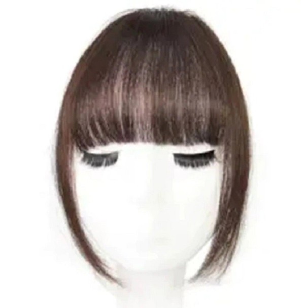 Clip in frangia marrone scuro