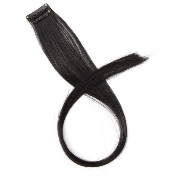 Clip-in haarstuk 50 cm G3011 zwart