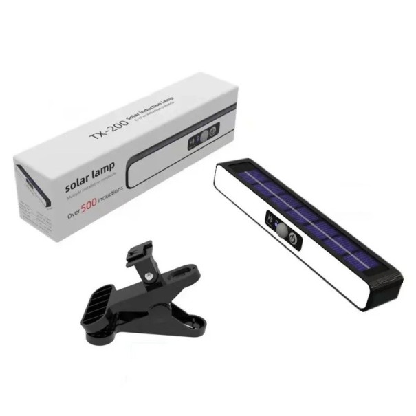 Clip On luz solar com sensor de movimento 36 LED Luz de segurança portátil para exterior à prova de água para cercas, jardins, varandas, terraços e entradas 1