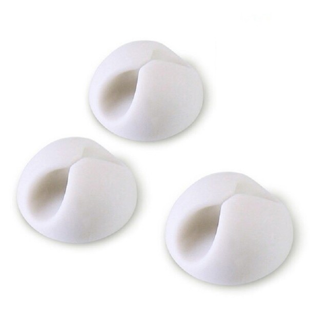 Clip per cavo 3 pz bianco