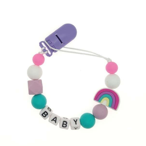 Clip per ciuccio N879 viola