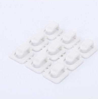 Clip per fissare i cavi - 18 pz bianco