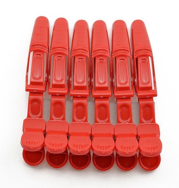 Clip professionali per capelli rosso