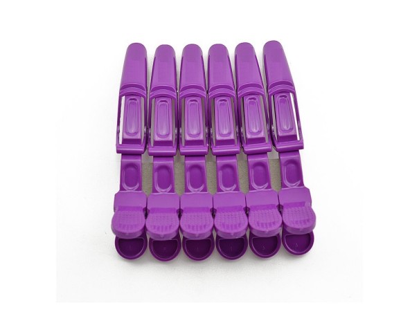 Clips professionnels pour cheveux violet