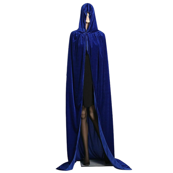Cloak Costume with Hood blue