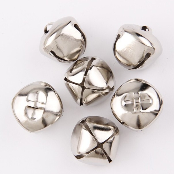 Cloches 10 pcs argenté 25 mm