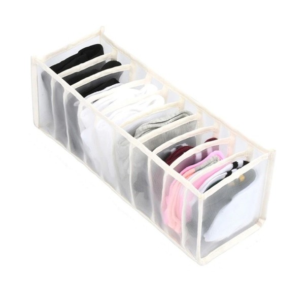 Clothing Organiser with 11 Compartments white