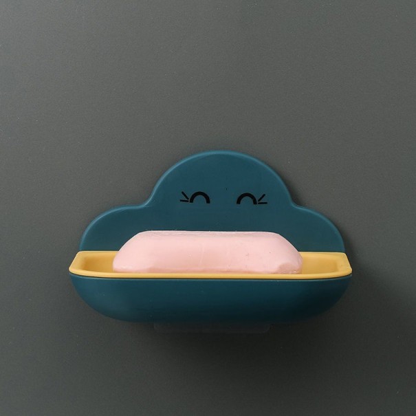 Cloud Shaped Wall Soap Dish dark blue