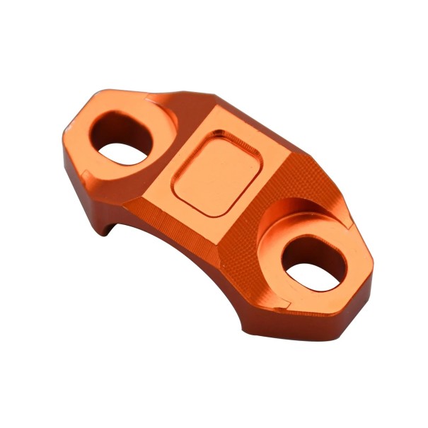 CNC aluminium klemkap voor rem- en koppelpomp op motorfiets stuur 22 mm Kleurvarianten voor Honda Yamaha Suzuki KTM ATV oranje