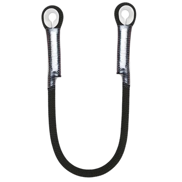 Coarda de catarare 60 cm Coarda de siguranta pentru alpinism 20 kN negru